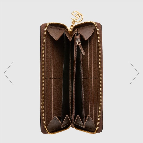 GUCCI.  OPHIDIA GG ZIP AROUND WALLET NWT - Picture 5 of 7